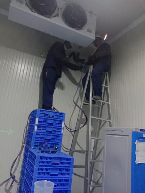 Cool Air Enterprises field work - on-site installation