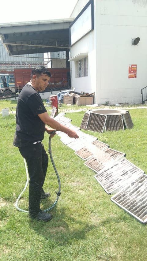 Cool Air Enterprises field work - on-site installation