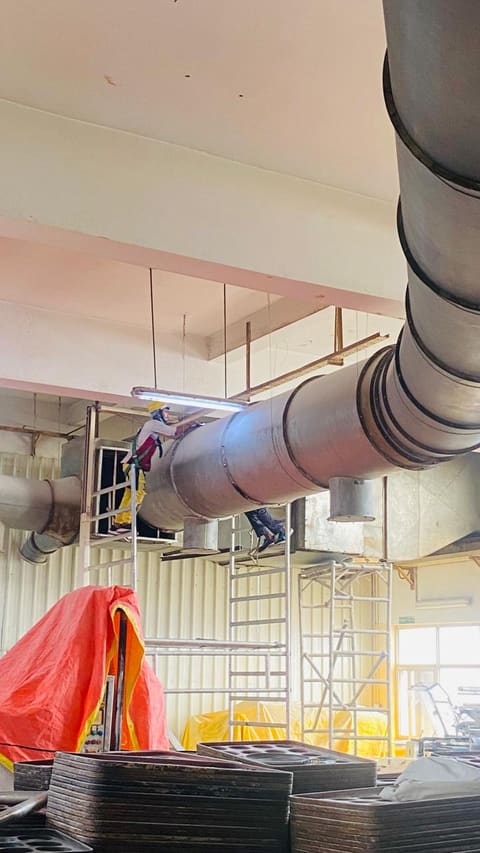 Cool Air Enterprises field work - on-site installation