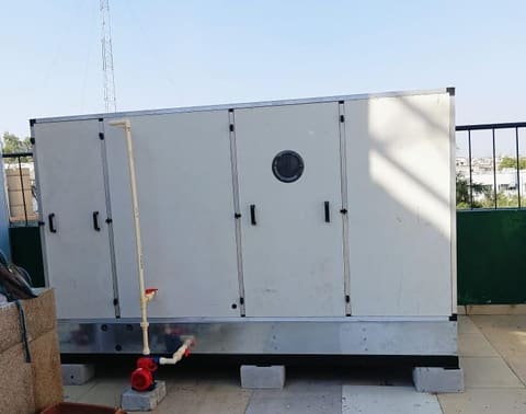 Air scrubber ventilation unit